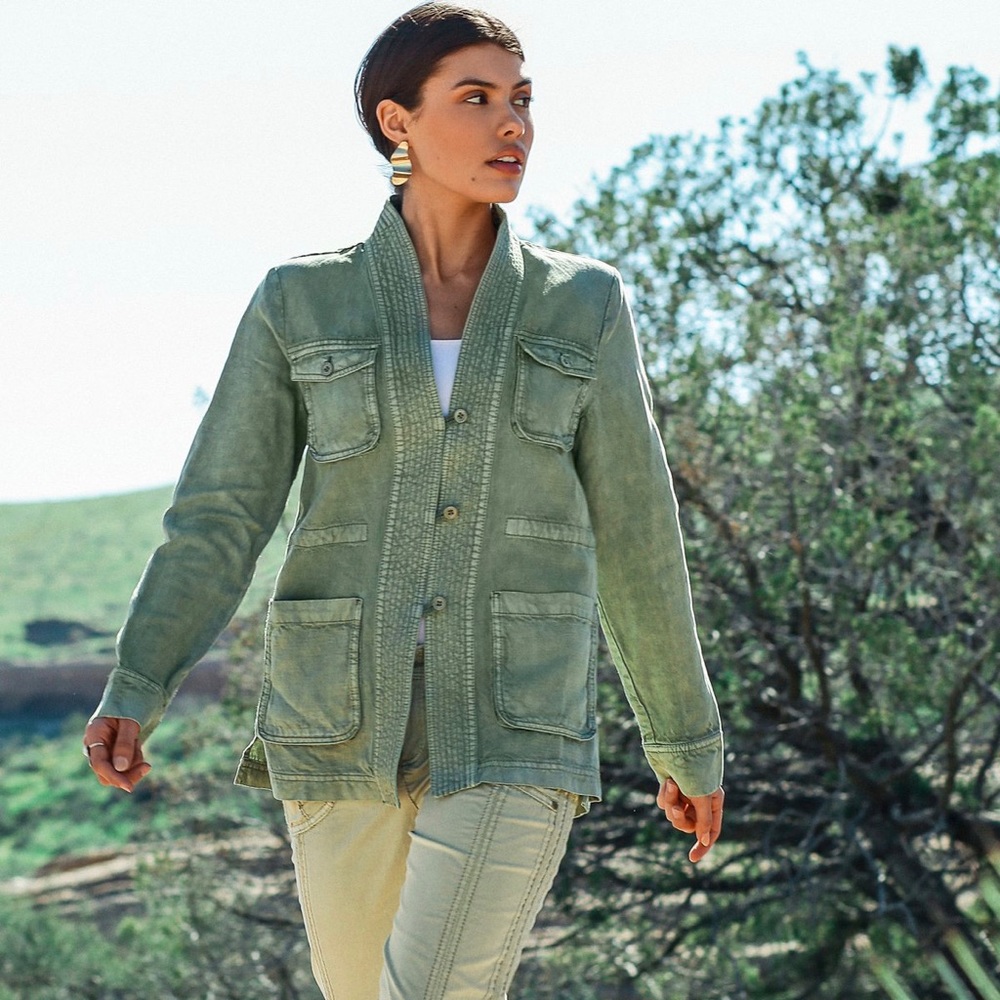 NWT Marrakech Albertine linen field jacket